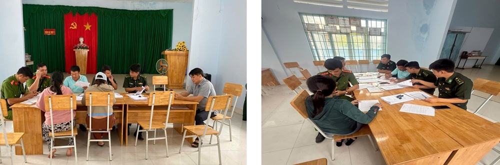 Công an xã Phan Rí Cửa phối hợp Biên phòng, Kiểm ngư rà soát tàu thuyền, tăng cường phòng chống khai thác hải sản bất hợp pháp (IUU)